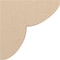 Ekena Millwork 4"W x 16"D x 16"H Thin Crestline Rough Cedar Woodgrain TimberThane Corbel, Primed Tan CORUR04X16X16CRERCPR - alternate 5